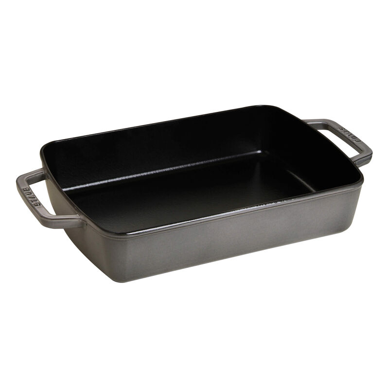 Staub Cast Iron 12-inch x 8-inch Roasting Pan - Matte Black