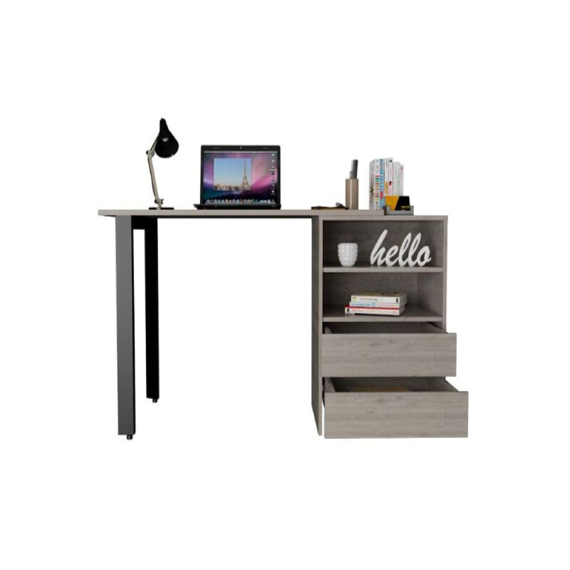 120 Writing Desk Cusco, Office, Light Gray