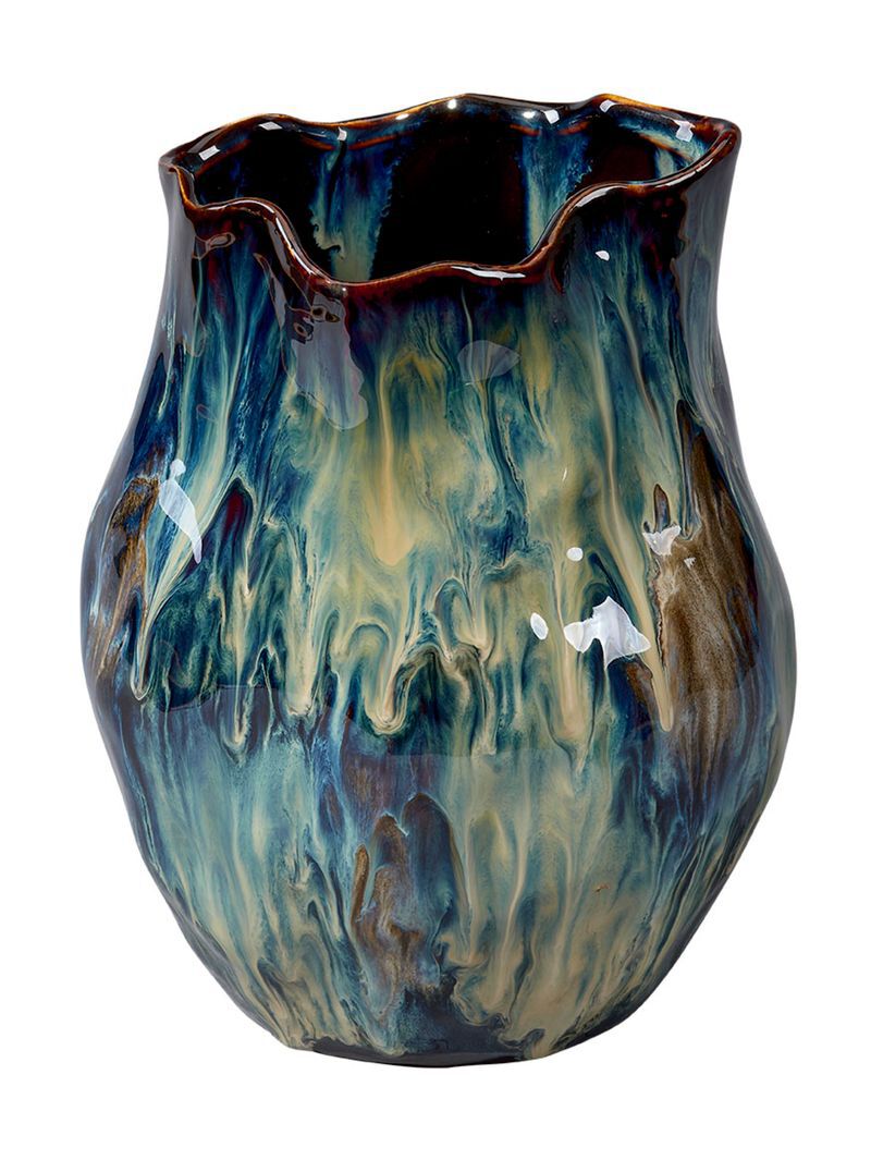 Small Whirl Ceramic Vase