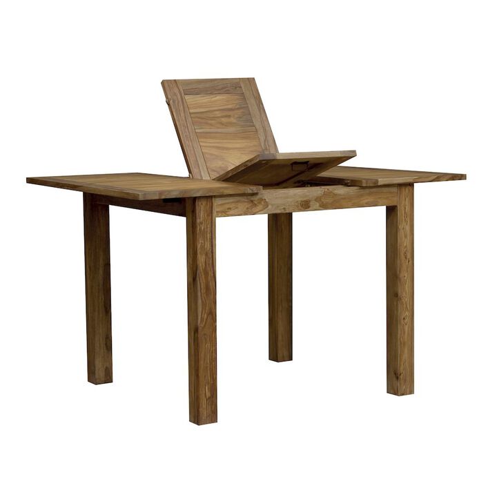 Porter Designs Urban Solid Sheesham Wood 42 - 60 Butterfly Extension Counter Table, Natural