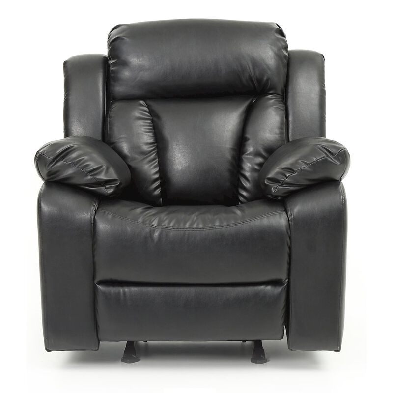 Glory Furniture Daria Rocker Recliner in Black Color