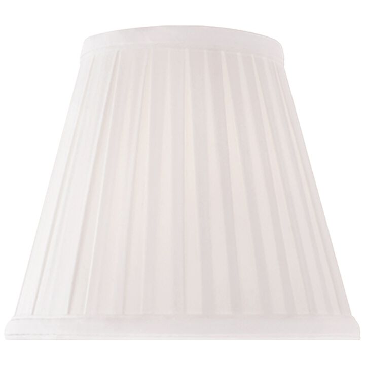 6" Silk Pleat Candle Clip Shade