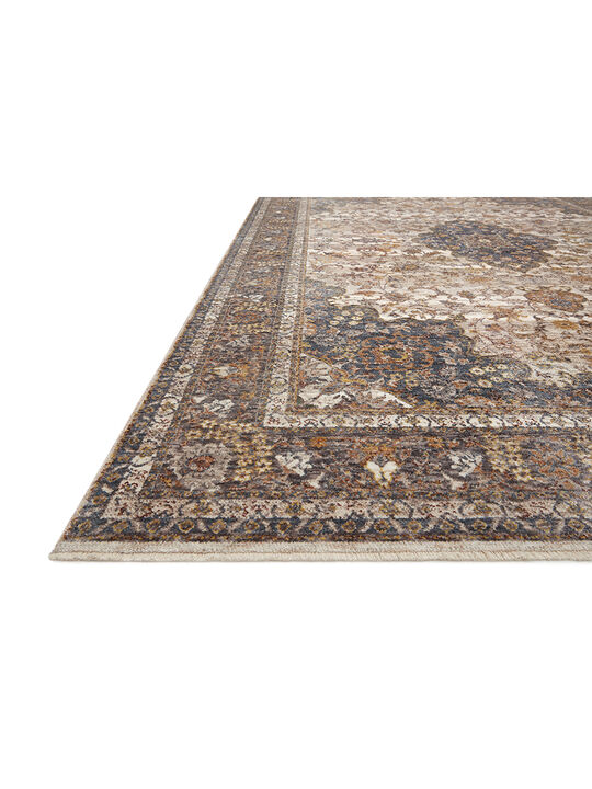 Lourdes LOU01 Natural/Ocean 7'10" x 10' Rug