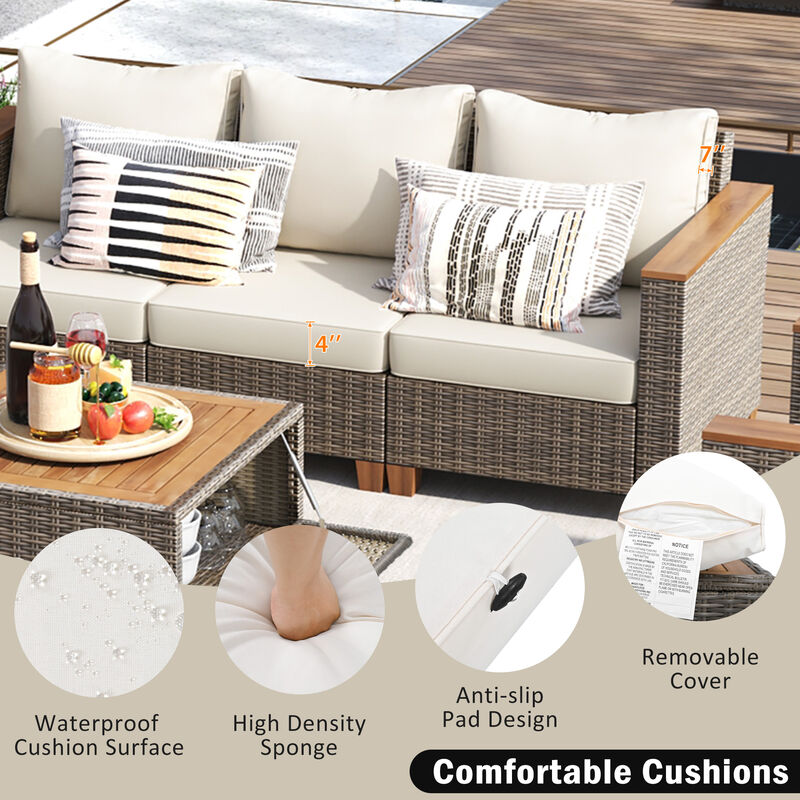 Merax Wicker Outdoor Patio Furniture Seating Set