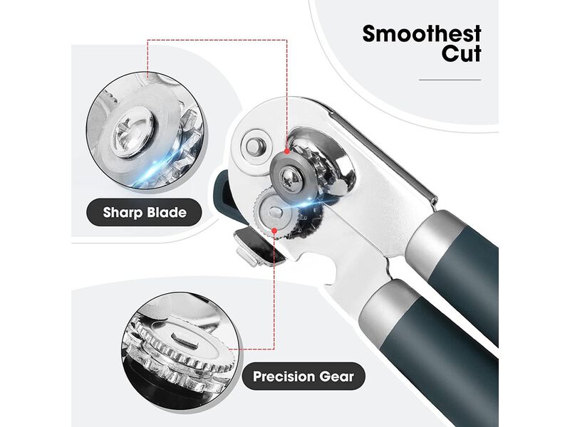 Beneno Can Opener Manual with Magnet and Sharp Blade Smooth Edge