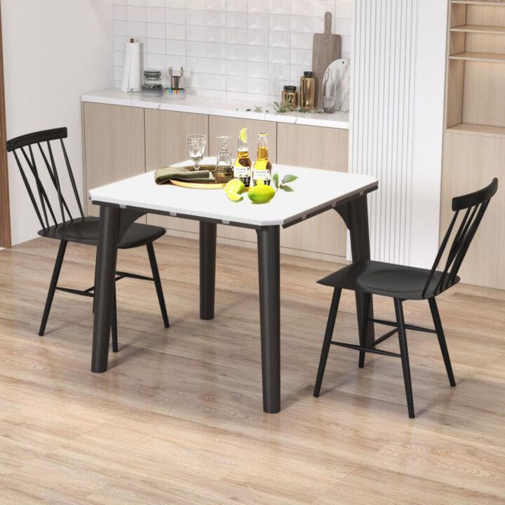 Hivvago Set of 2 Modern Dining Chairs with Backrest