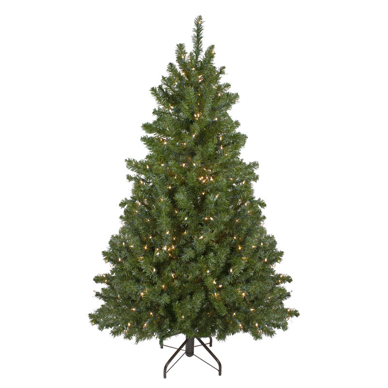 6' Pre-Lit Medium Canadian Pine Artificial Christmas Tree  Clear Lights