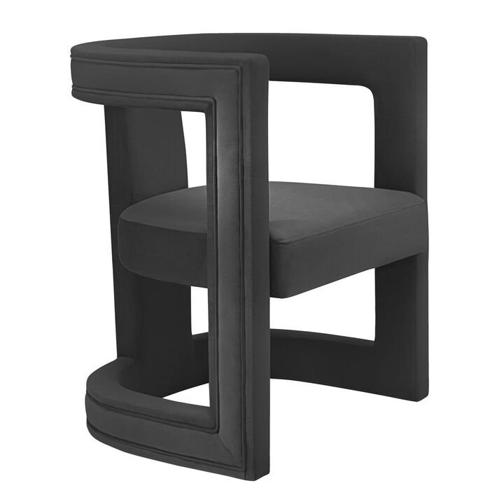 Belen Kox Luxe Velvet Sculptural Accent Chair, Belen Kox