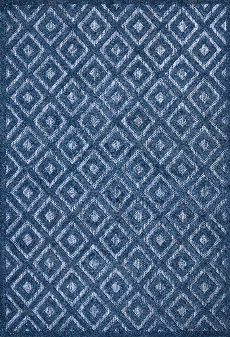 Portmany Neutral Diamond Trellis Indoor/Outdoor Area Rug