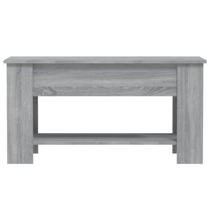 vidaXL Coffee Table Gray Sonoma 39.8"x19.3"x20.5" Engineered Wood