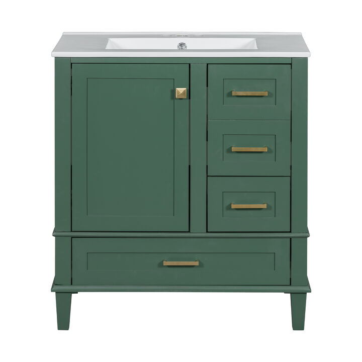 Merax Modern Bathroom Cabinet Vanity with Sink