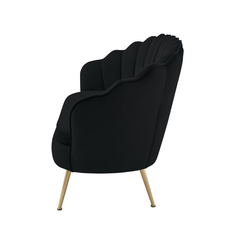 Nicole Miller Orson Velvet Loveseat