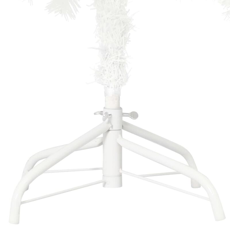 vidaXL Artificial Christmas Tree with LEDs&Ball Set White 59.1"