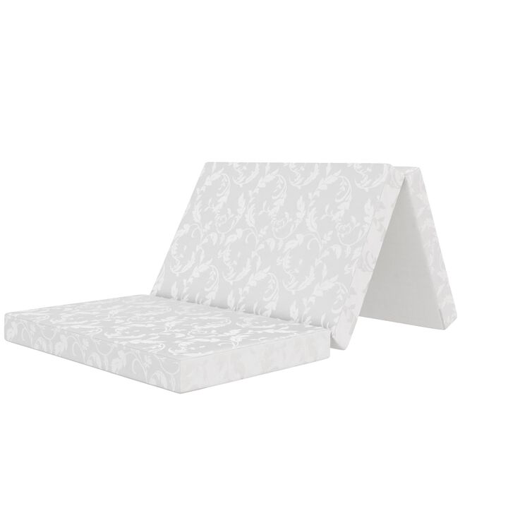 Signature Sleep 4-Inch Tri-Fold Mattress / Folding Mattress, Twin