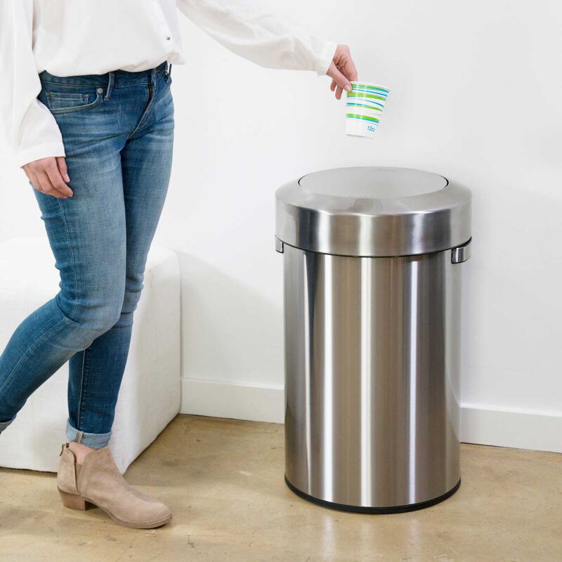 iTouchless 17 Gallon / 64 Liter Titan Swing Top Trash Can