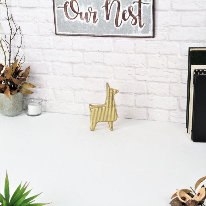 Sidero Cast Iron llama Table Decor