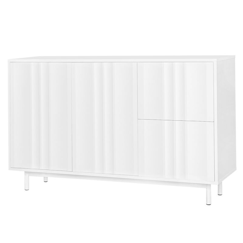Merax Wave Pattern Storage Cabinet MDF