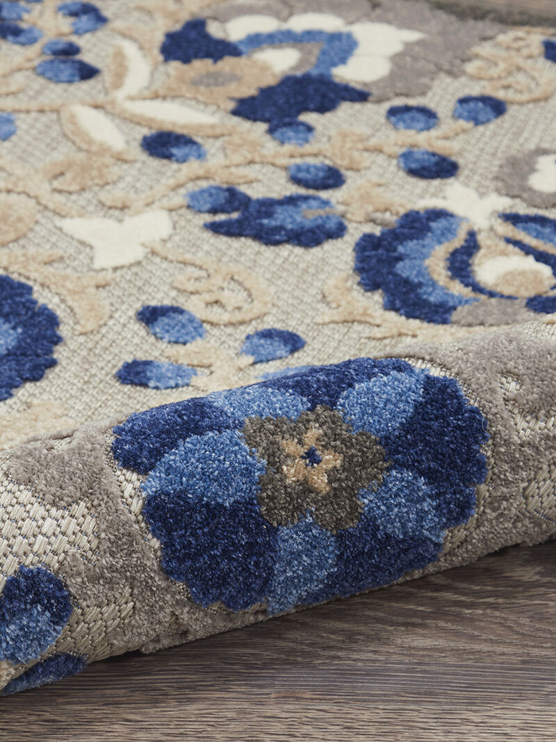 Aloha ALH17 Natural/Blue 6' x 9' Rug