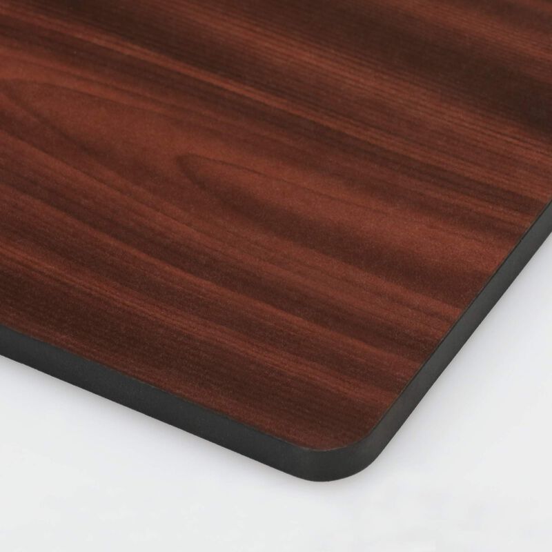 Furinno 99800R-DC/BK Turn-N-Tube End Table, Dark Cherry/Black