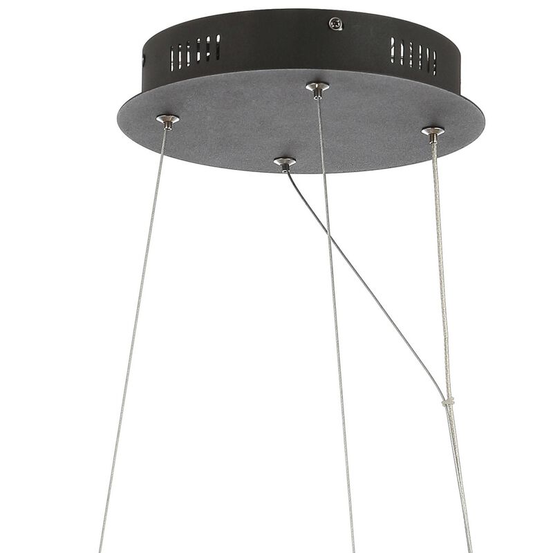 Elsa 24" Adjustable Integrated LED Modern Crystal Pendant