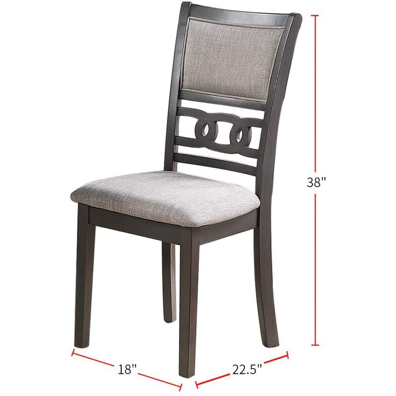 Grey Finish Dining Room Side Chairs Set