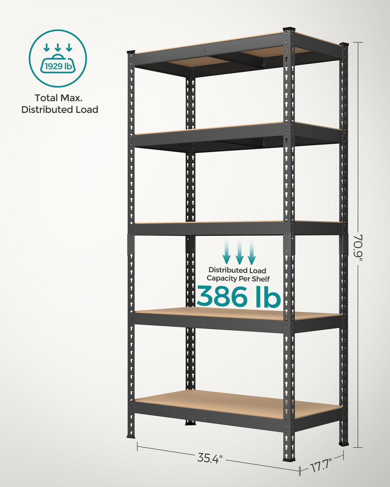 5-Tier Storage Shelves Set of 2
