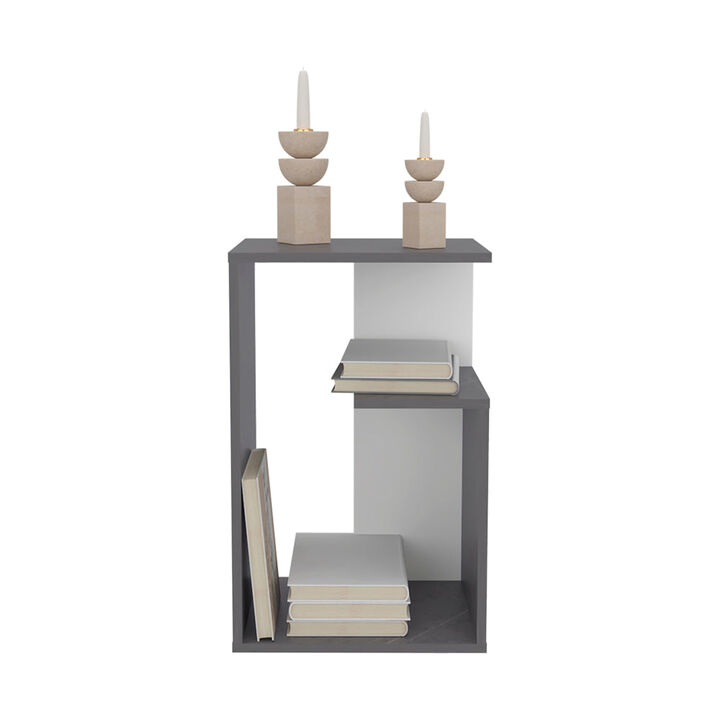 Side Table Sallis, Living Room, Onyx/White