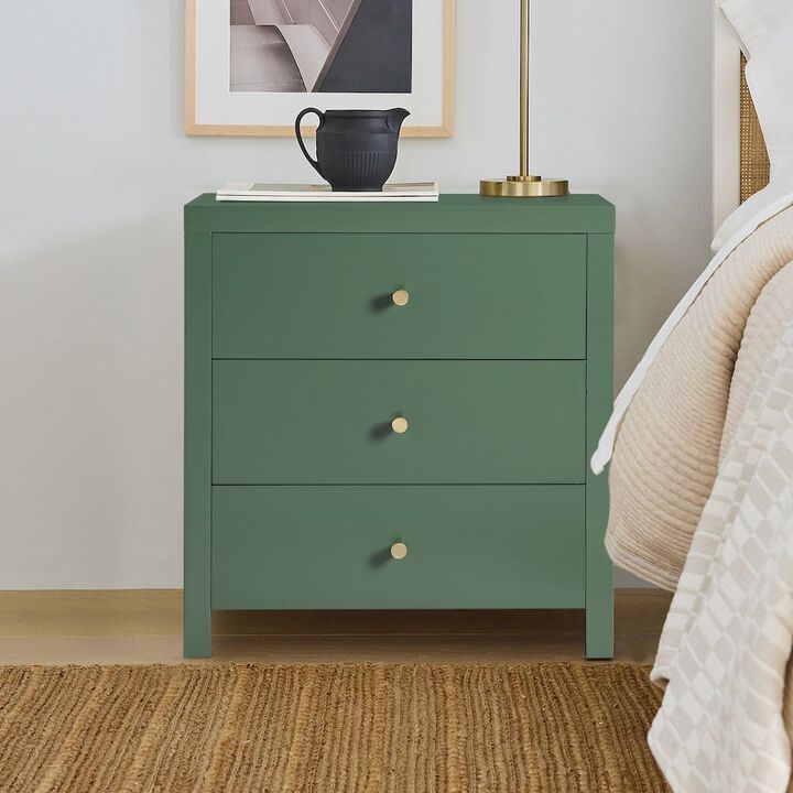 Comfort Pointe Nolan 3-drawer Nightstand - Vintage Green