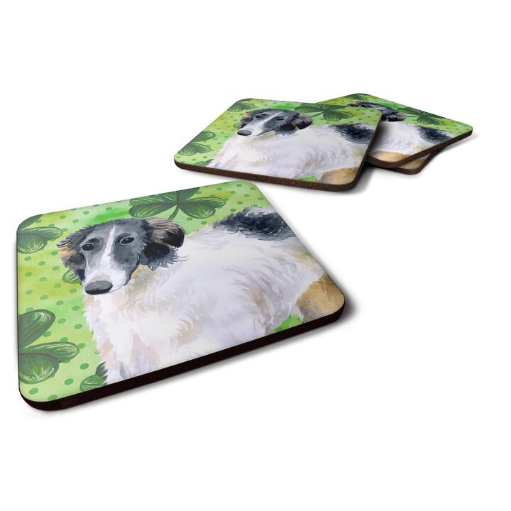 Caroline's Treasures Borzoi St Patrick's Decorative coasters, Multicolor