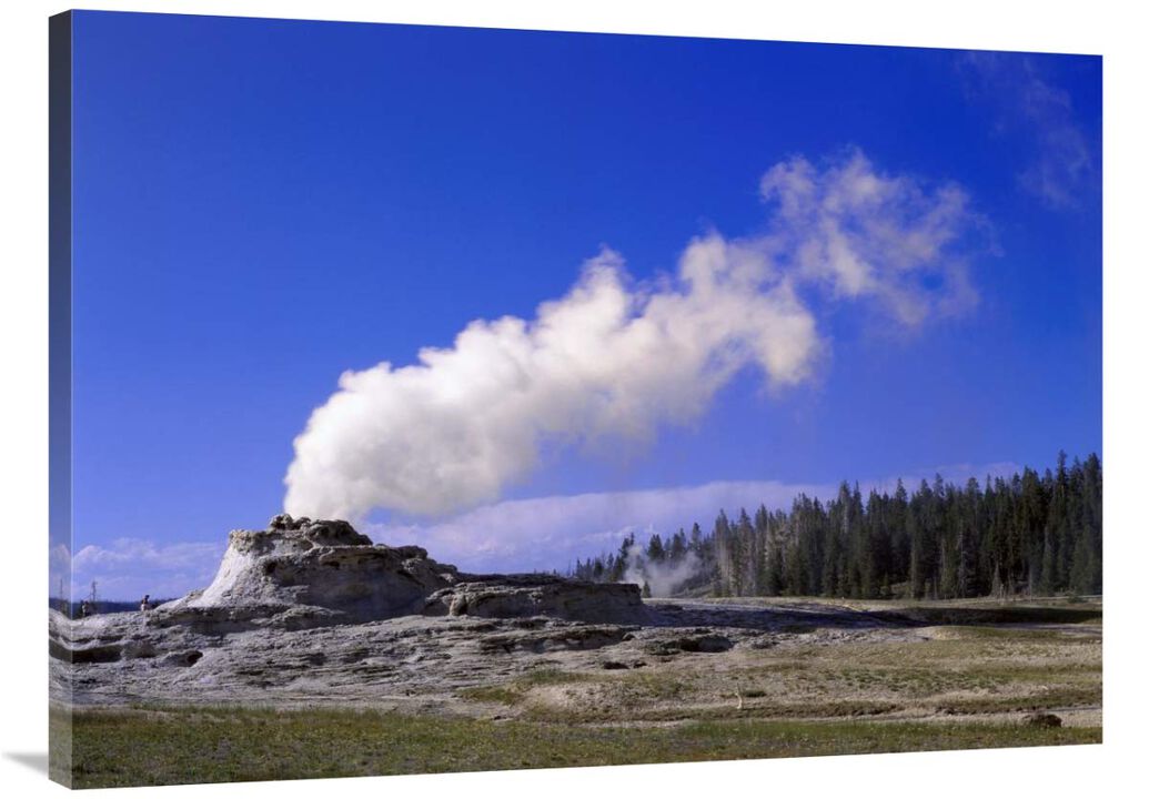 Castle Geyser, Yellowstone National Park, Wyoming-Canvas Art-40x30