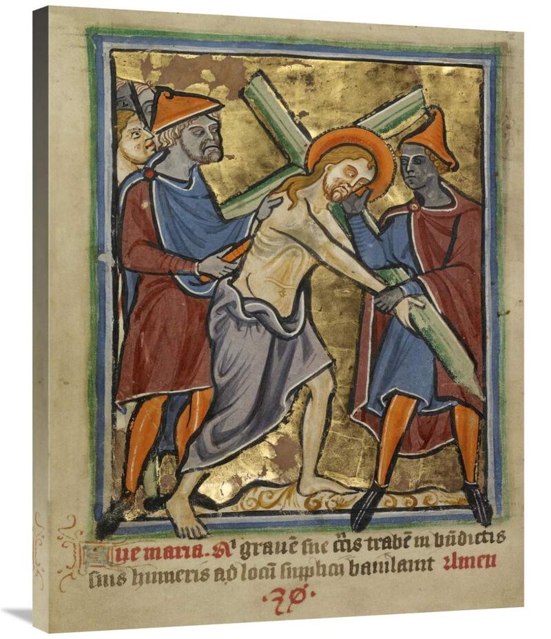 Christ Carrying the Cross-Canvas Art-28x35