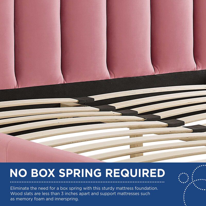 Modway - Olivia Queen Performance Velvet Platform Bed