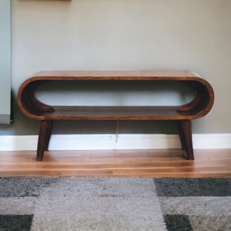 Amaya  Solid Wood Chestnut Coffee Table