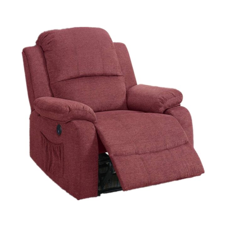 Power Recliner In Paprika Red
