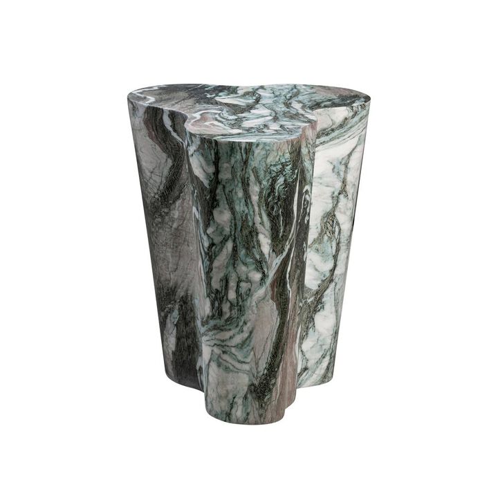 Belen Kox Marbleized Grey/Blush Tall Side Table, Belen Kox