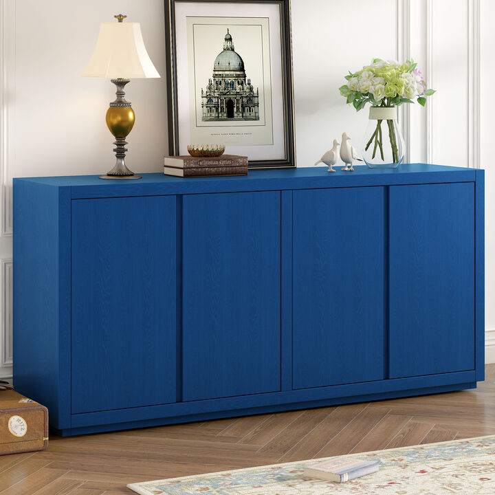Merax 4-Door Cabinet Sideboard with Ash Veneer