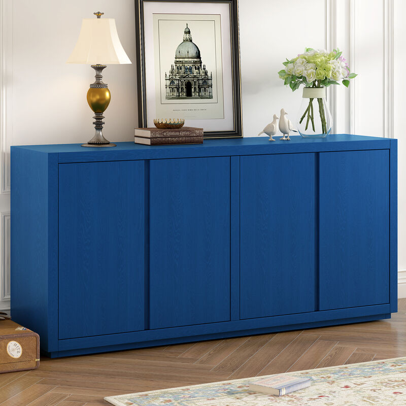 Merax 4-Door Cabinet Sideboard with Ash Veneer
