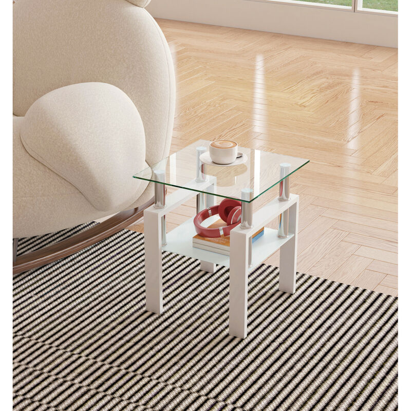 Modern Tempered Glass Coffee Table