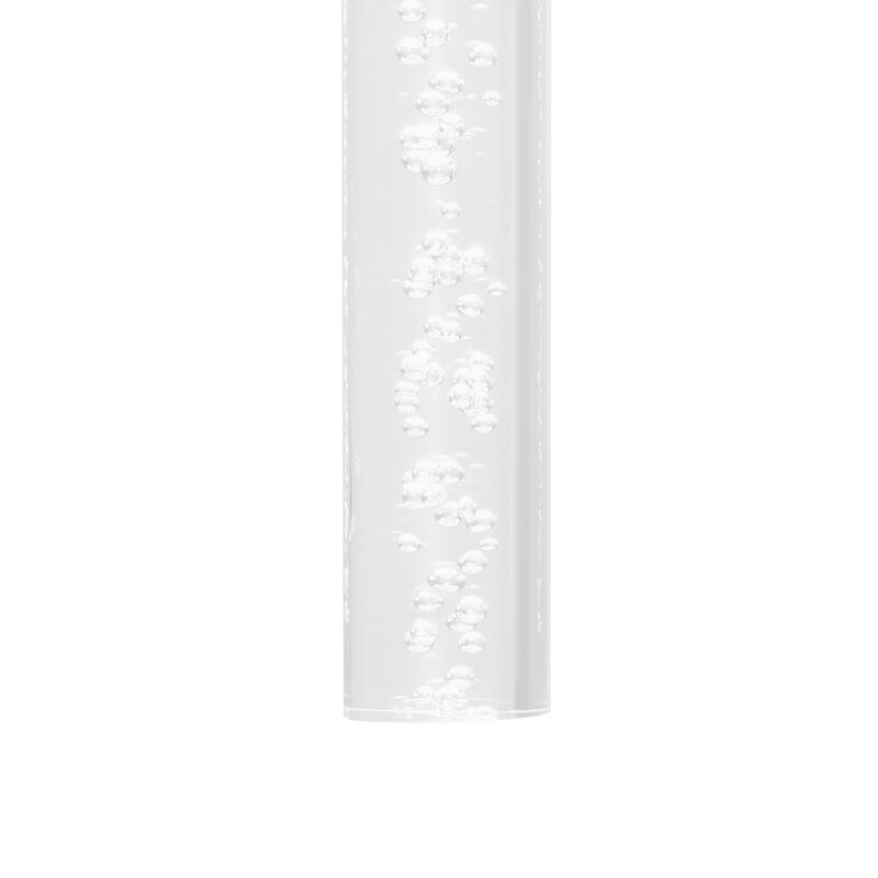 Sparkling Night Chandelier Chrome Metal and Acrylic 9 LED Light Dimmable