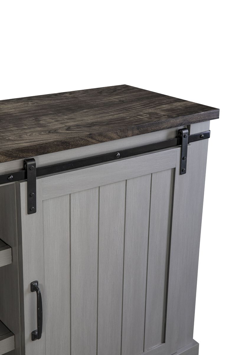 FESTIVO 68" Rustic Barn Door TV Stand for TVs up to 75"