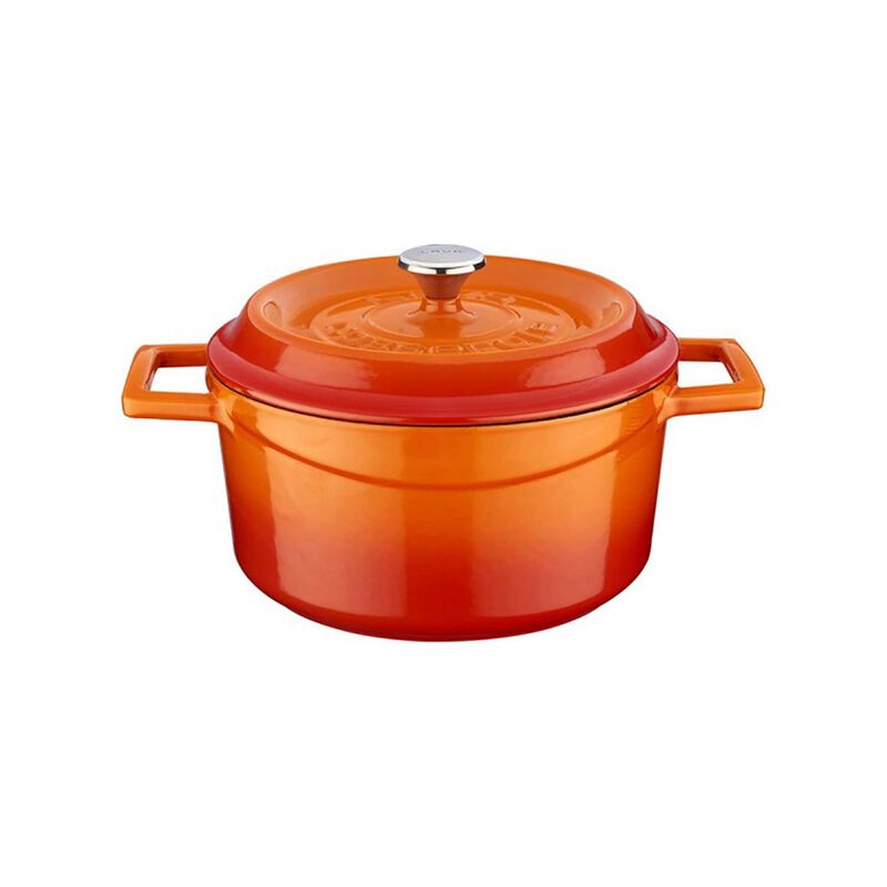 Cast Iron dia.7.75" h:4" 3 qt. Round Cast Iron Dutch Oven