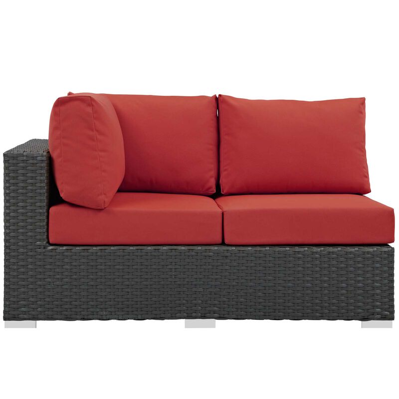 Modway - Sojourn Outdoor Patio Sunbrella® Left Arm Loveseat