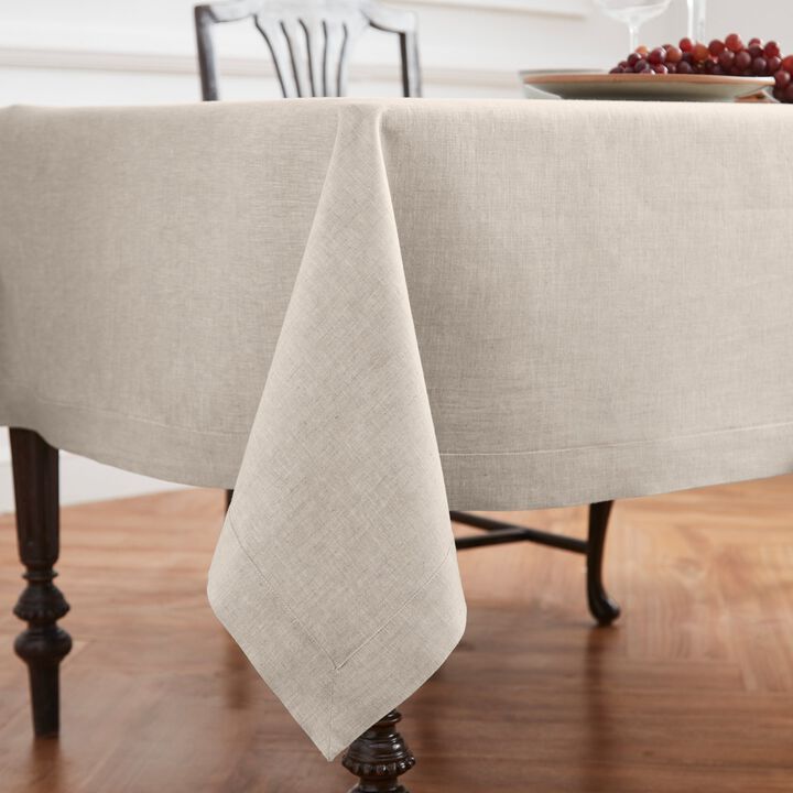Solino Home 100% Pure Linen Tablecloth | Diana Medium Weight