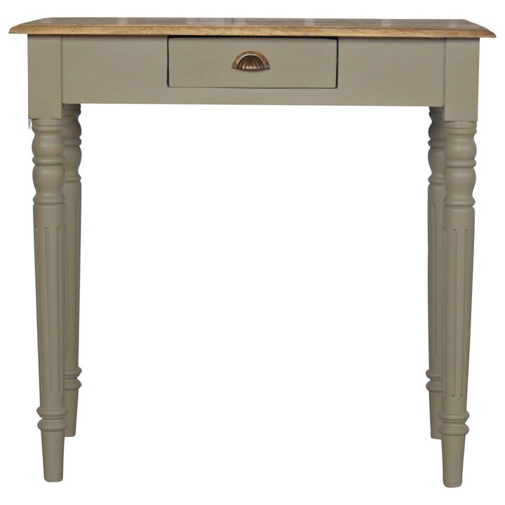 Hand Painted Solid Wood 1 Drawer  Writing Desk