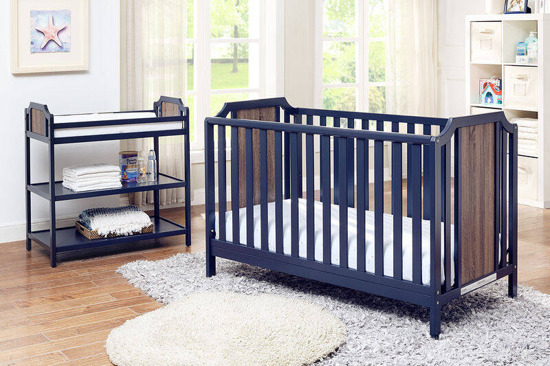Suite Bebe Brees 3-in-1 Convertible Island Crib Black/Brownstone