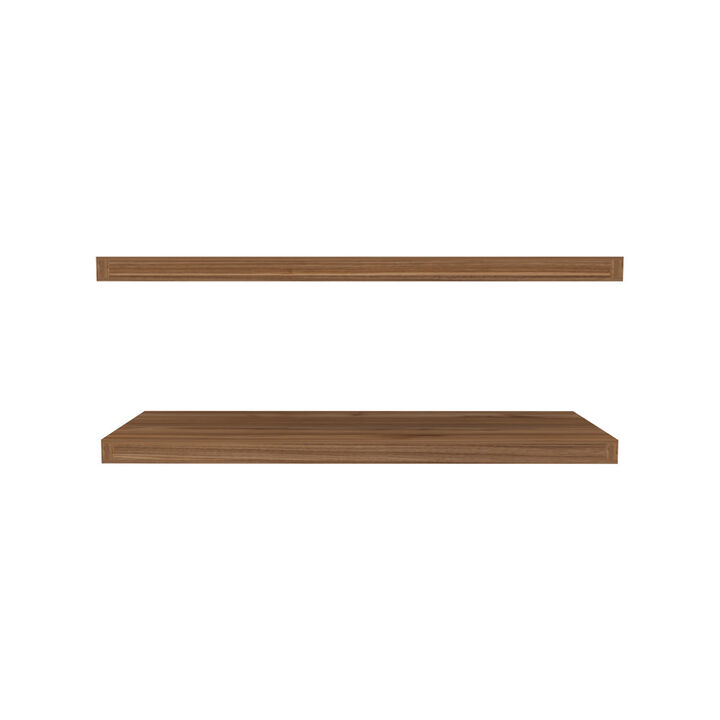 Floating Shelf Dallas, Living Room, Mahogany