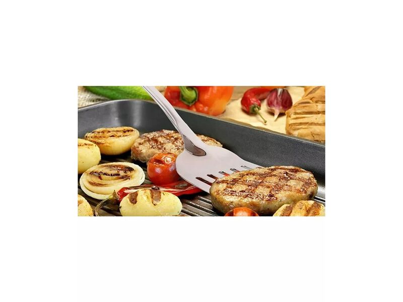 Zulay Kitchen Slotted Turner Metal Spatula