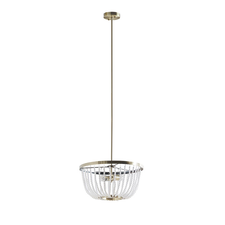Gracie Mills Lyla Graceful Radiance 2-Light Beaded Chandelier