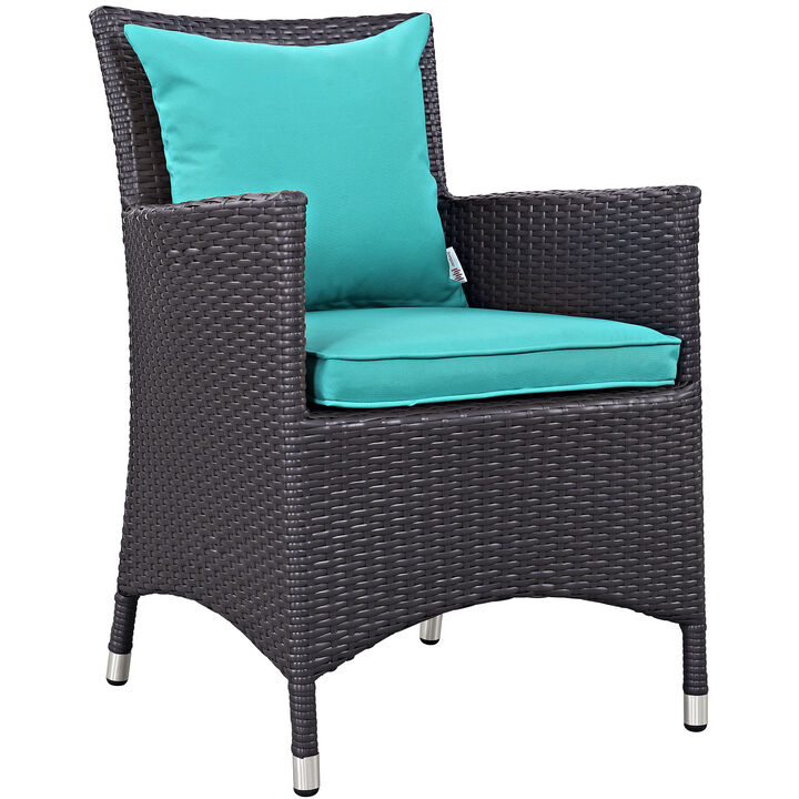 Convene Dining Outdoor Patio Armchair - Espresso Mocha