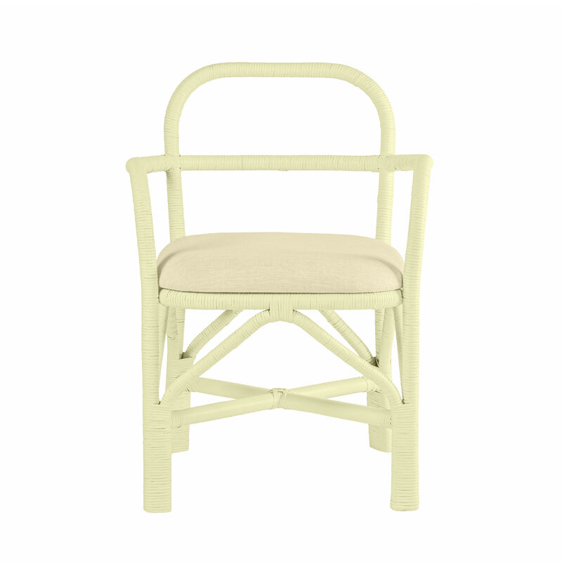 Ginny Green Rattan Dining Chair